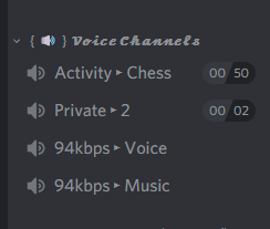 語音頻道 分類